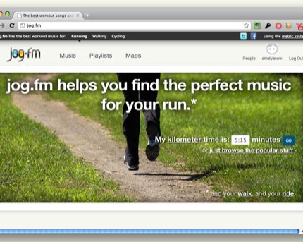 Jog.fm поможет подобрать музыку для бега