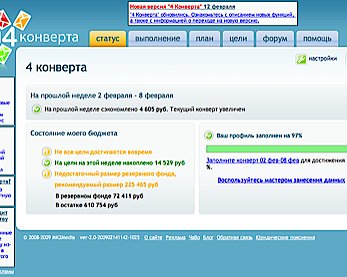 Управление личными финансами. 4 Конверта — новая версия