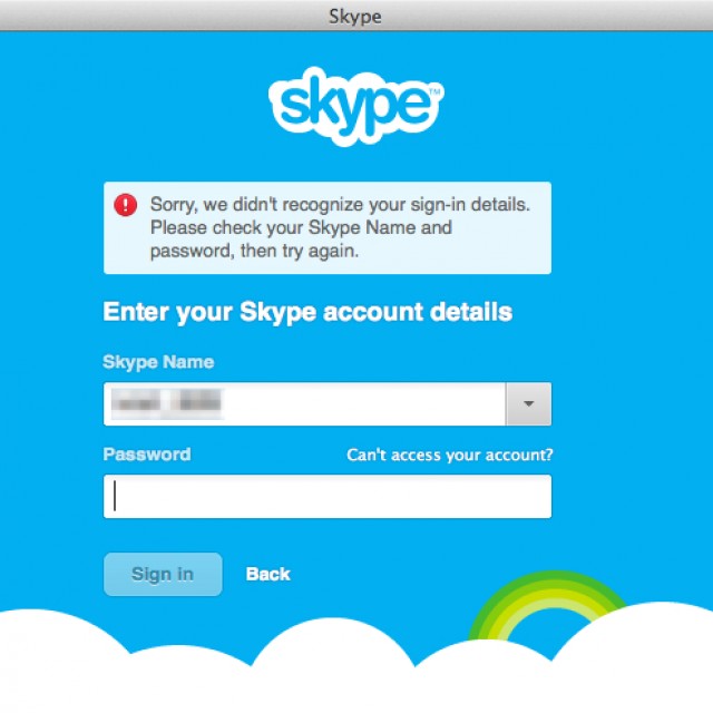 skype won t open